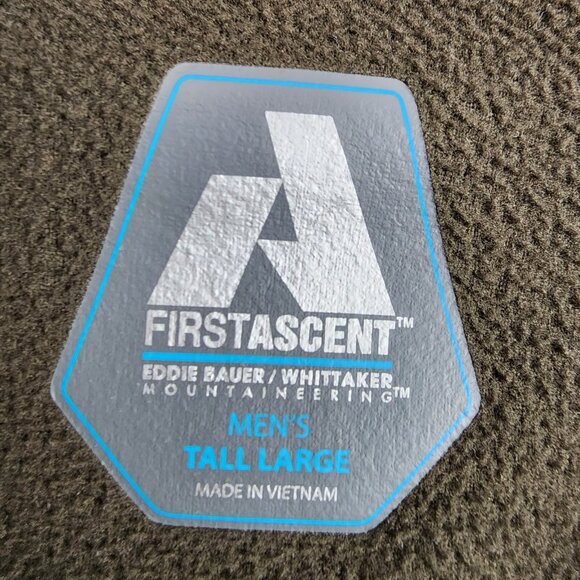 Eddie Bauer Shirt Mens L-Tall Brown First Ascent 1/4 Zip Pullover - Picture 3 of 7